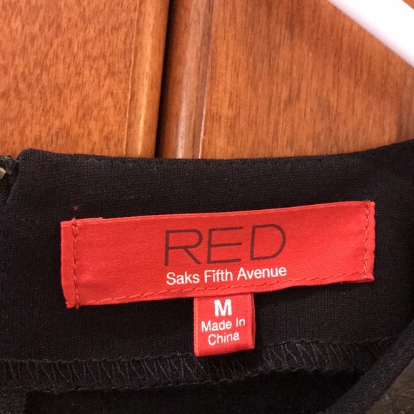 RED Saks Fifth Avenue sleeveless cocktail dress - Picture 2 of 7